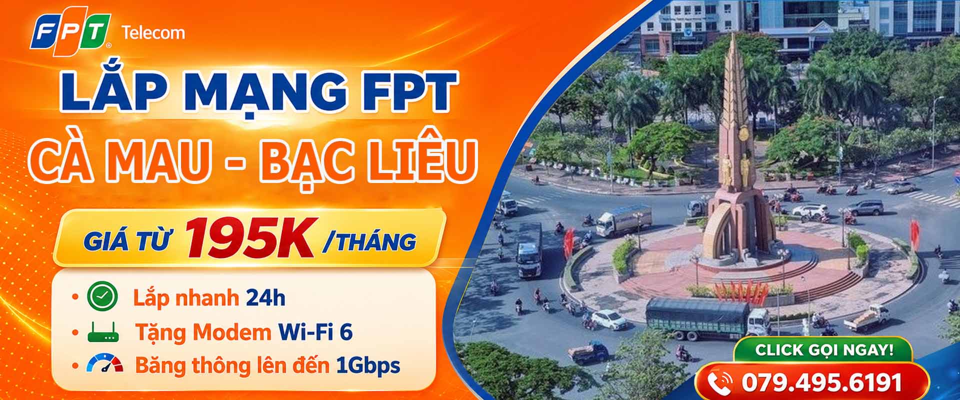 Lắp Mạng FPT Tại Cà Mau