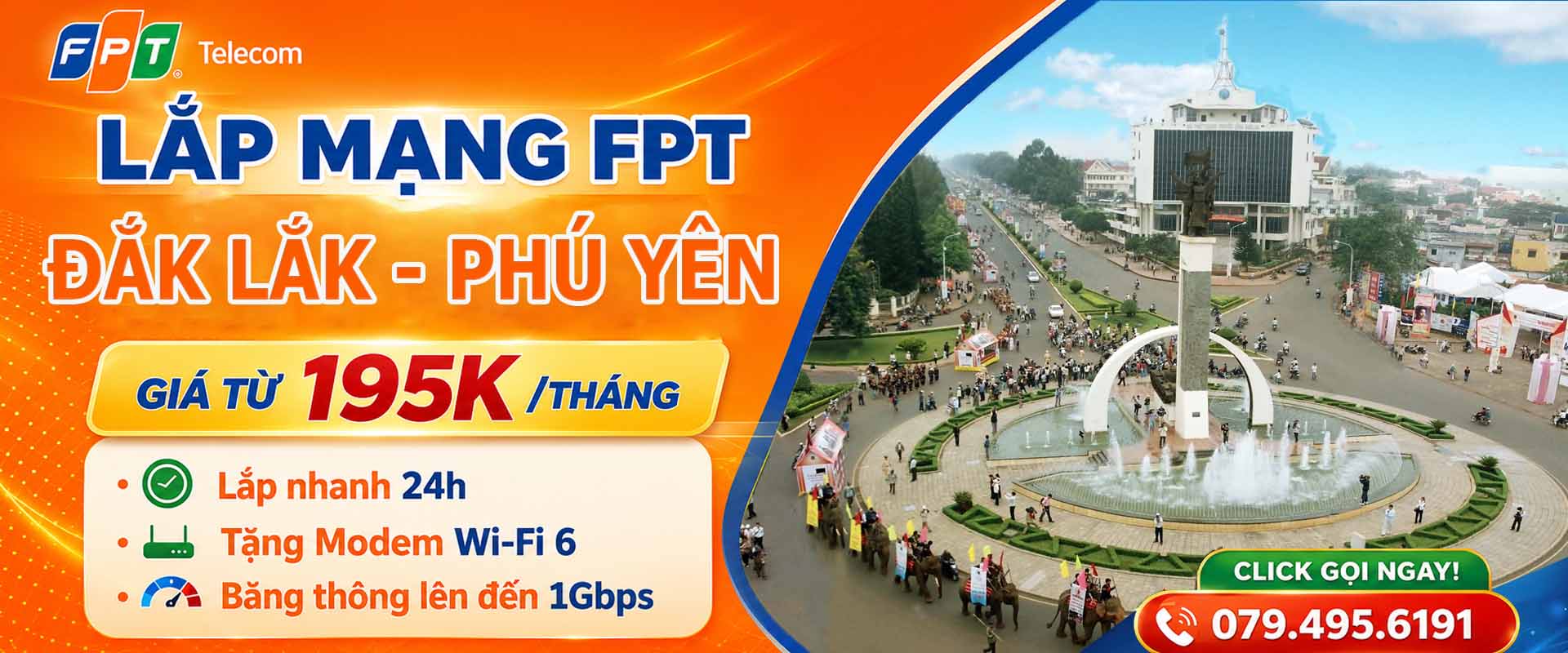 Lắp Mạng FPT Tại Đắk Lắk