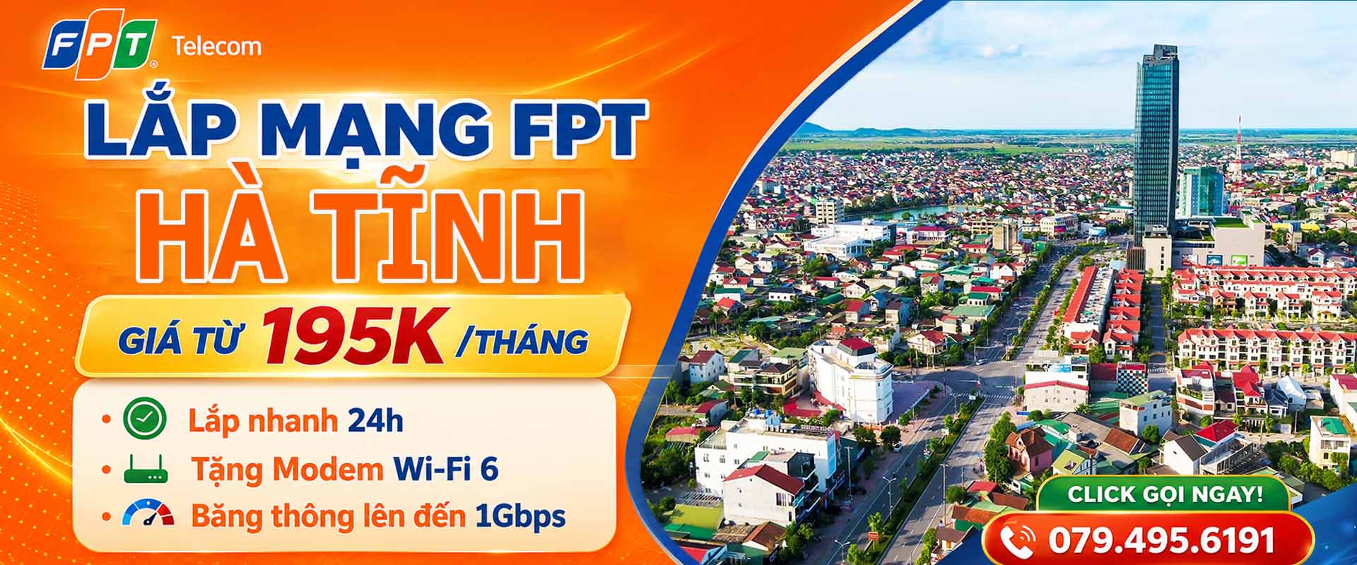 Lắp Mạng FPT Tại Hà Tĩnh