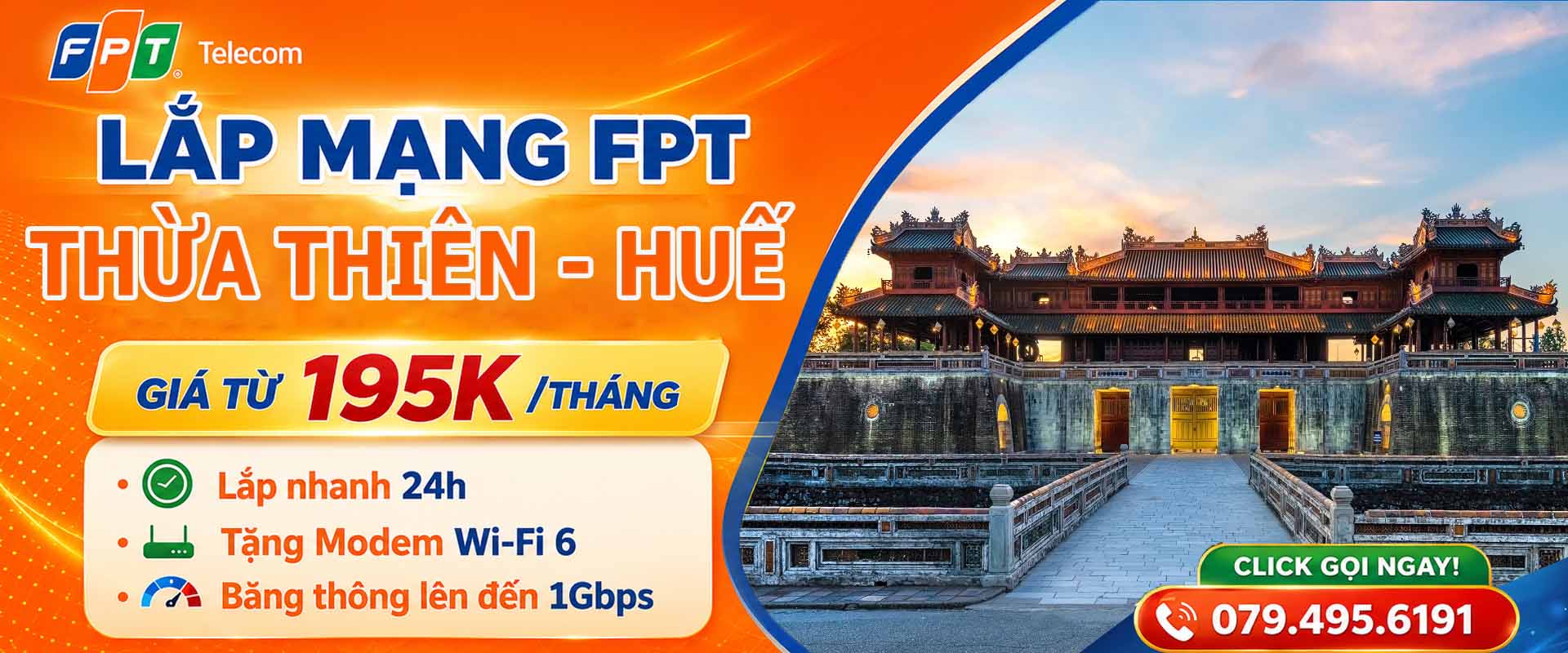 Lắp Mạng FPT Tại Thừa Thiên - Huế
