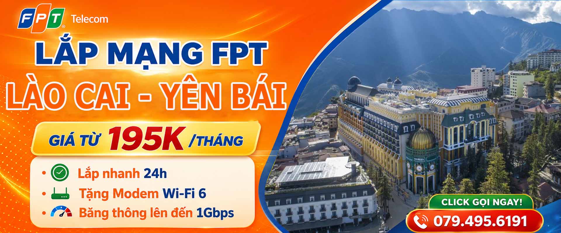 Lắp Mạng FPT Tại Lào Cai
