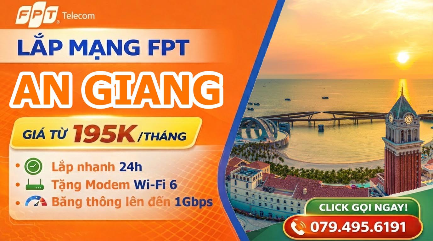 Đăng ký lắp mạng FPT tại An Giang