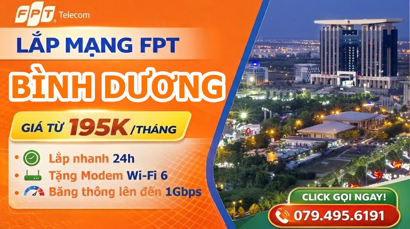 Lắp mạng FPT Tại Bình Dương