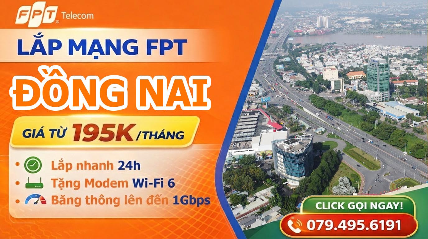 Đăng ký lắp mạng FPT tại Đồng Nai