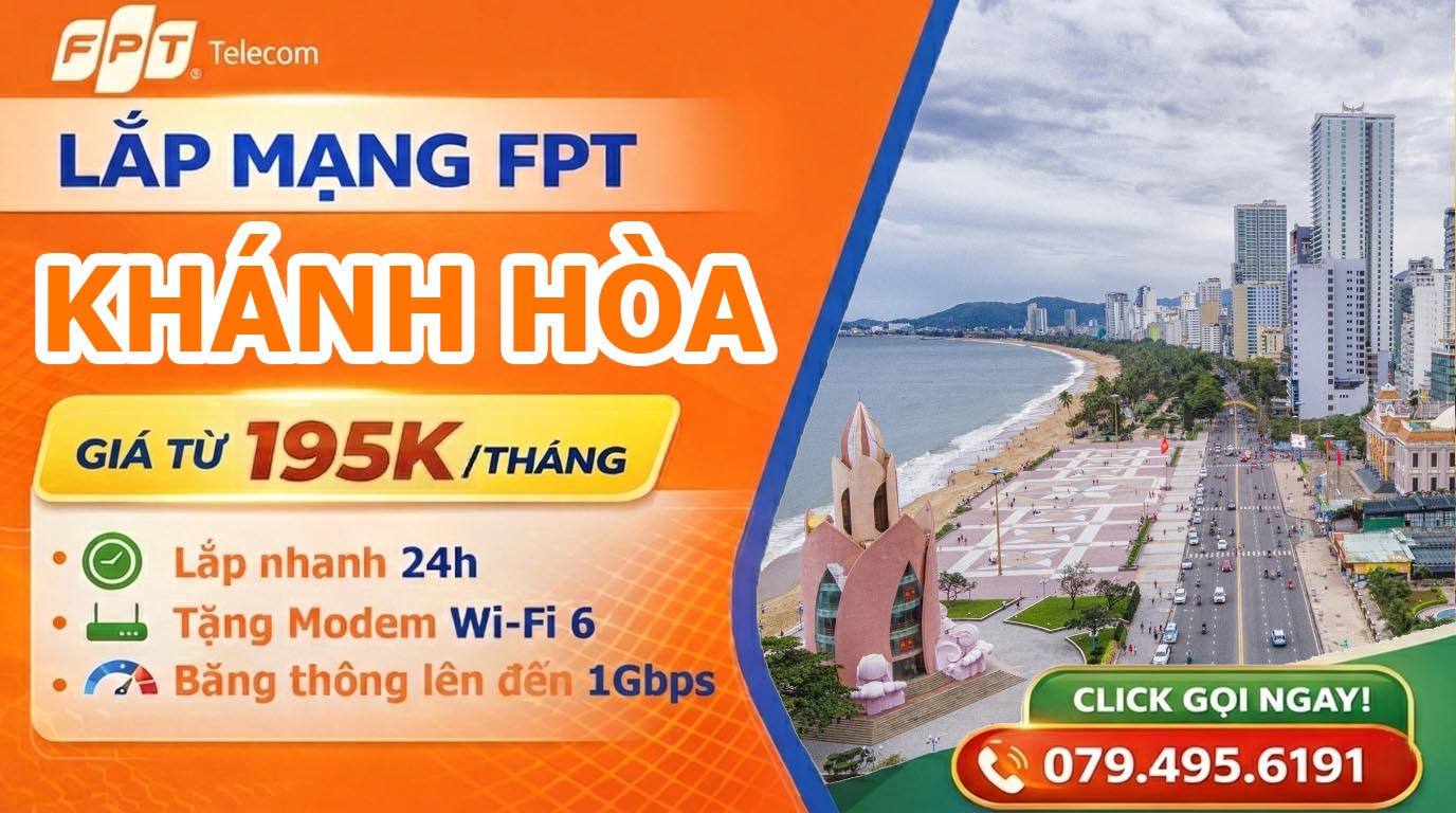 Đăng ký lắp mạng FPT tại Khánh Hòa